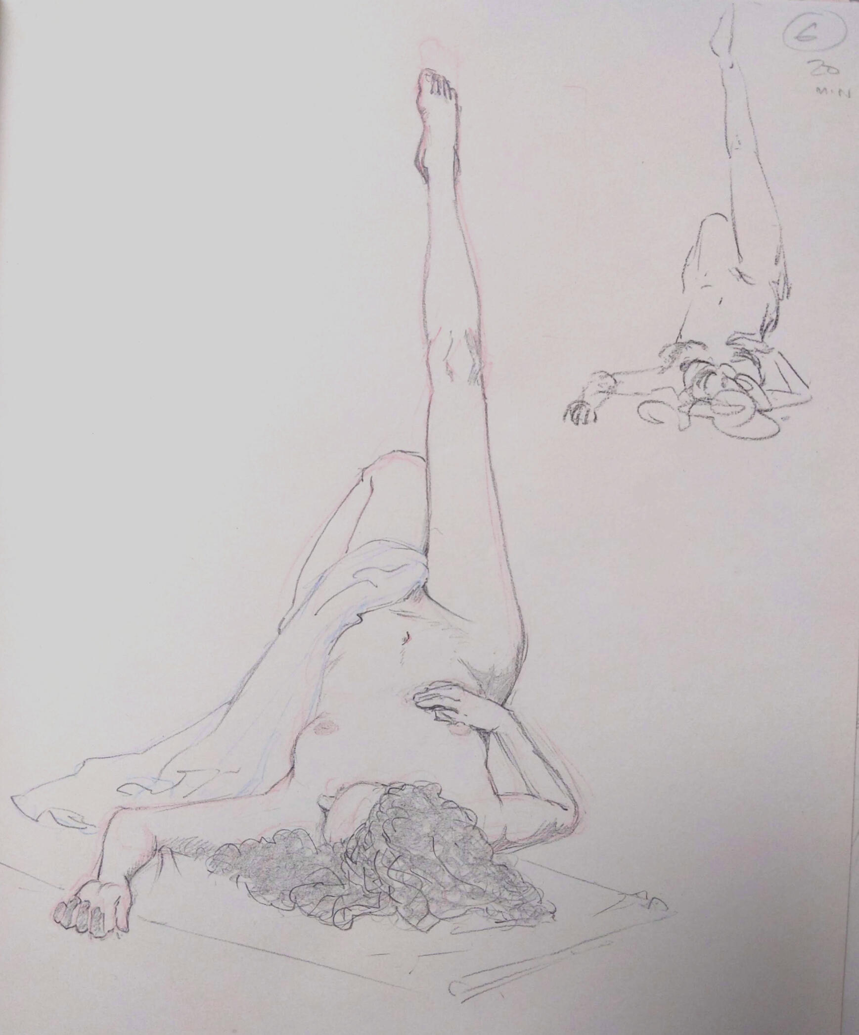 Life drawing, 20 minutes pose